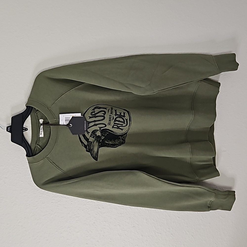 Heroes Motors Motorcycle Sweatshirt. Size Med. Unisex